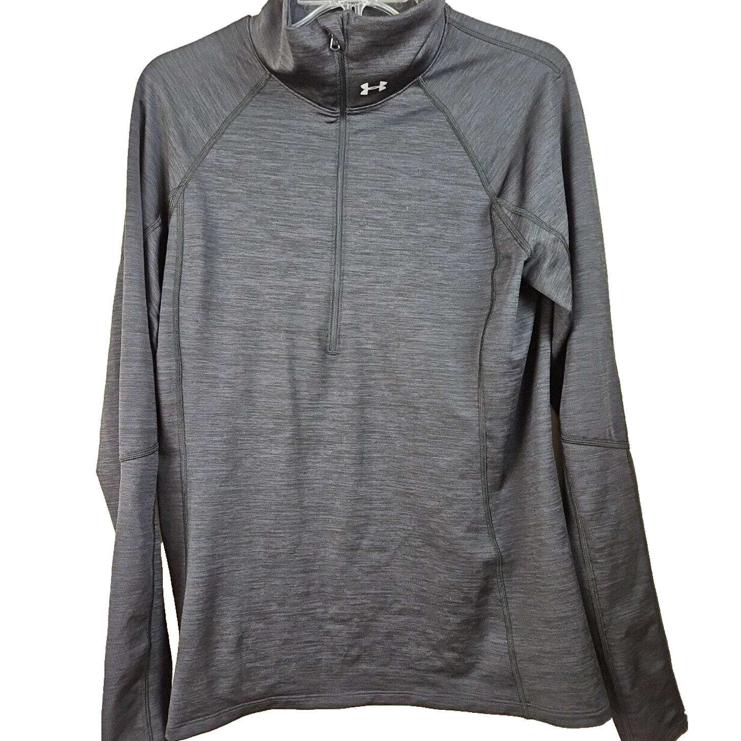 Under Armour Coldgear 1/2 Zip Pullover Xl Gray Performance Thumb Hole